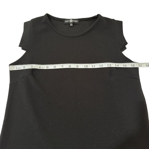 Daisy Street ASOS Womens Black/White Sleeveless Pencil Mini Shirt Dress Size 12 - Picture 5 of 7